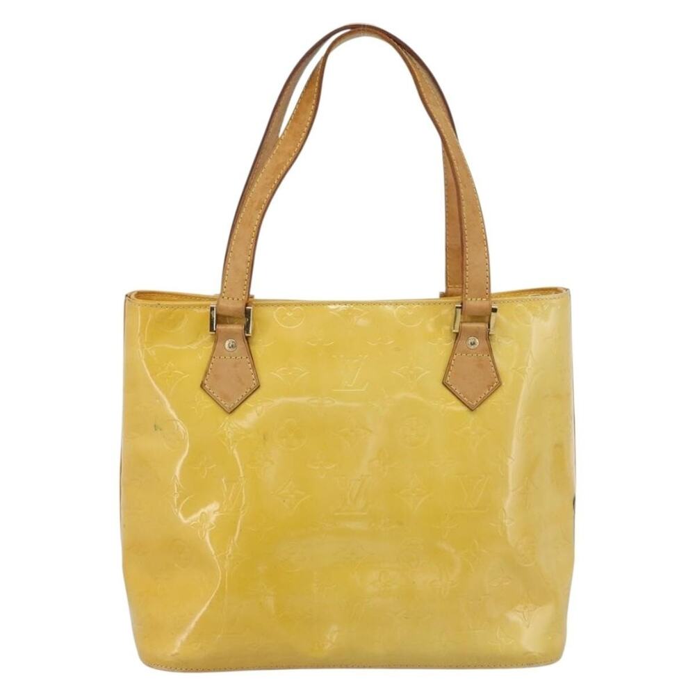 Louis Vuitton Monogram Vernis Houston Handbag Yellow